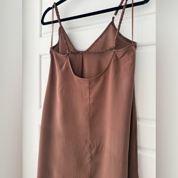 Zara Brown Maxi Boho Flow Dress - Picture 4 of 5